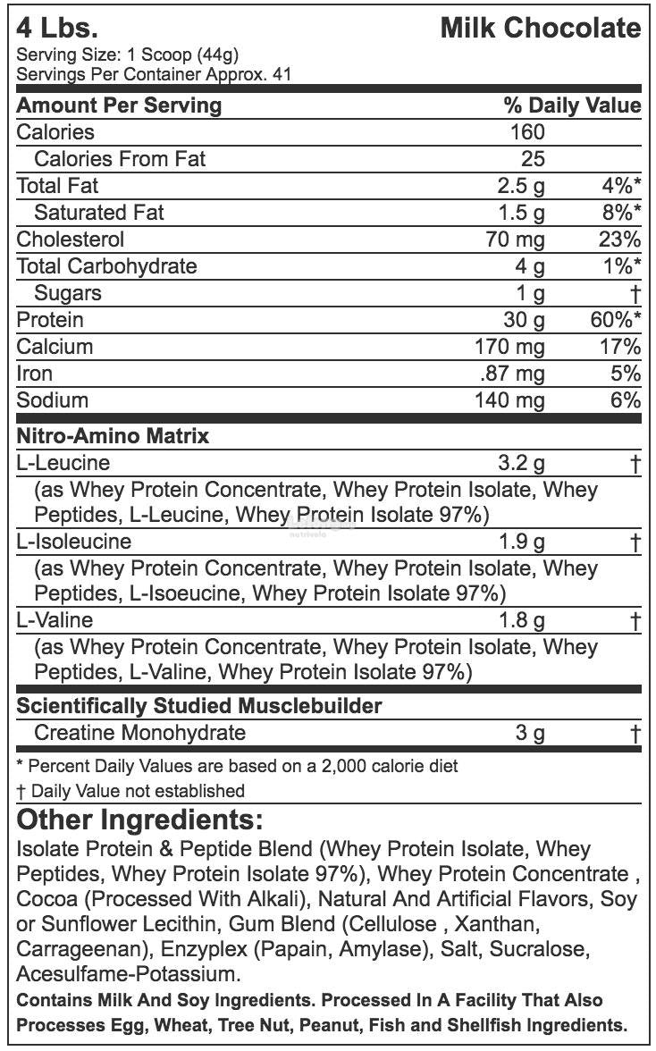 Muscletech Nitro Tech Whey 4lbs