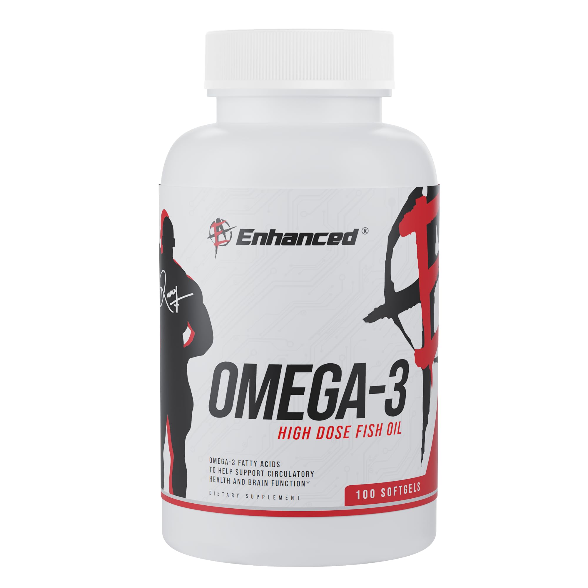 Enhanced Labs Omega 3 Fish Oil - 100 Capsules