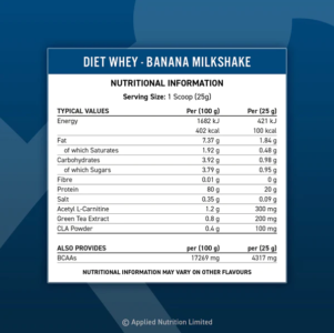 Diet Whey Protein by Applied Nutrition – 1.8kg