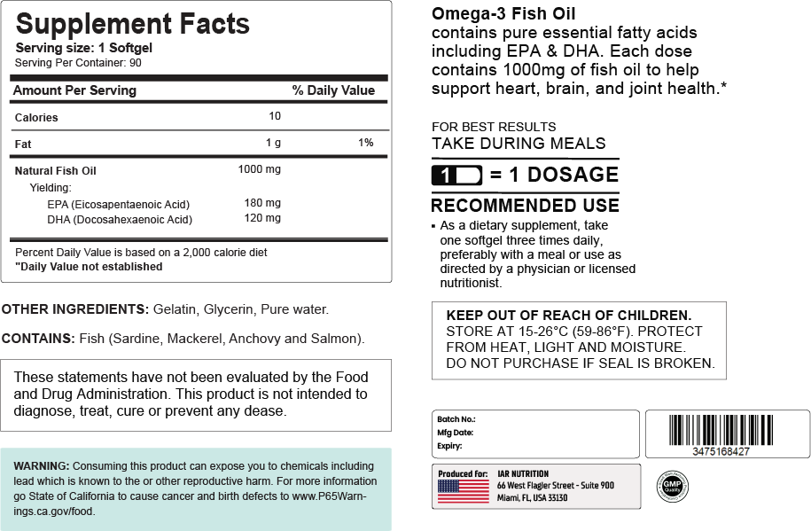 Omega-3 Fish Oil by Gibbon Nutrition