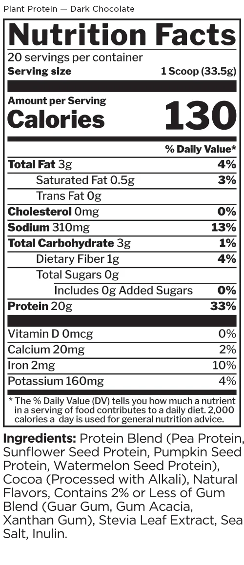 Rule 1 Plant Protein Vanilla 20 Serving 1.37lb