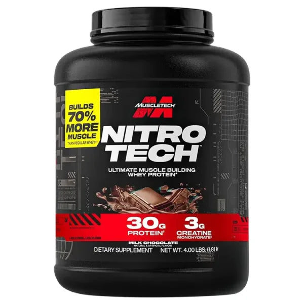 MuscleTech NitroTech (4 lbs) – Ultimate Muscle Building Whey Protein