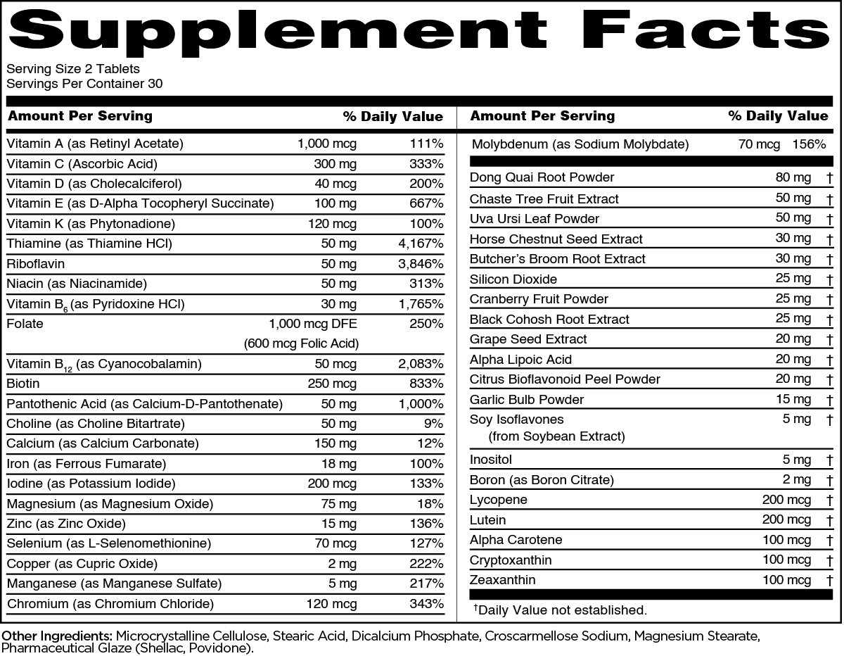 Rule 1 Women's Multivitamins – 90 Tabs